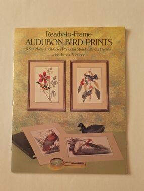 Ready-to-Frame 6 Self-Matted Audubon Bird Prints